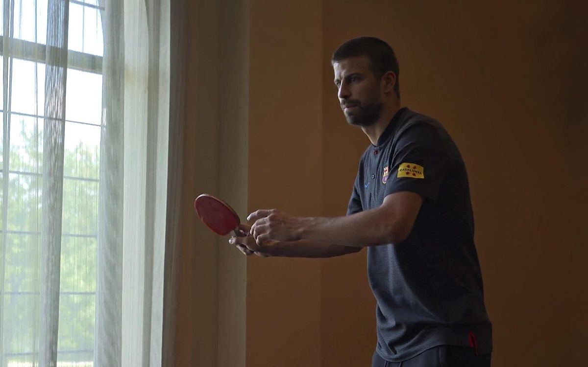 VIDEO: Fun and games in the Barça hotel