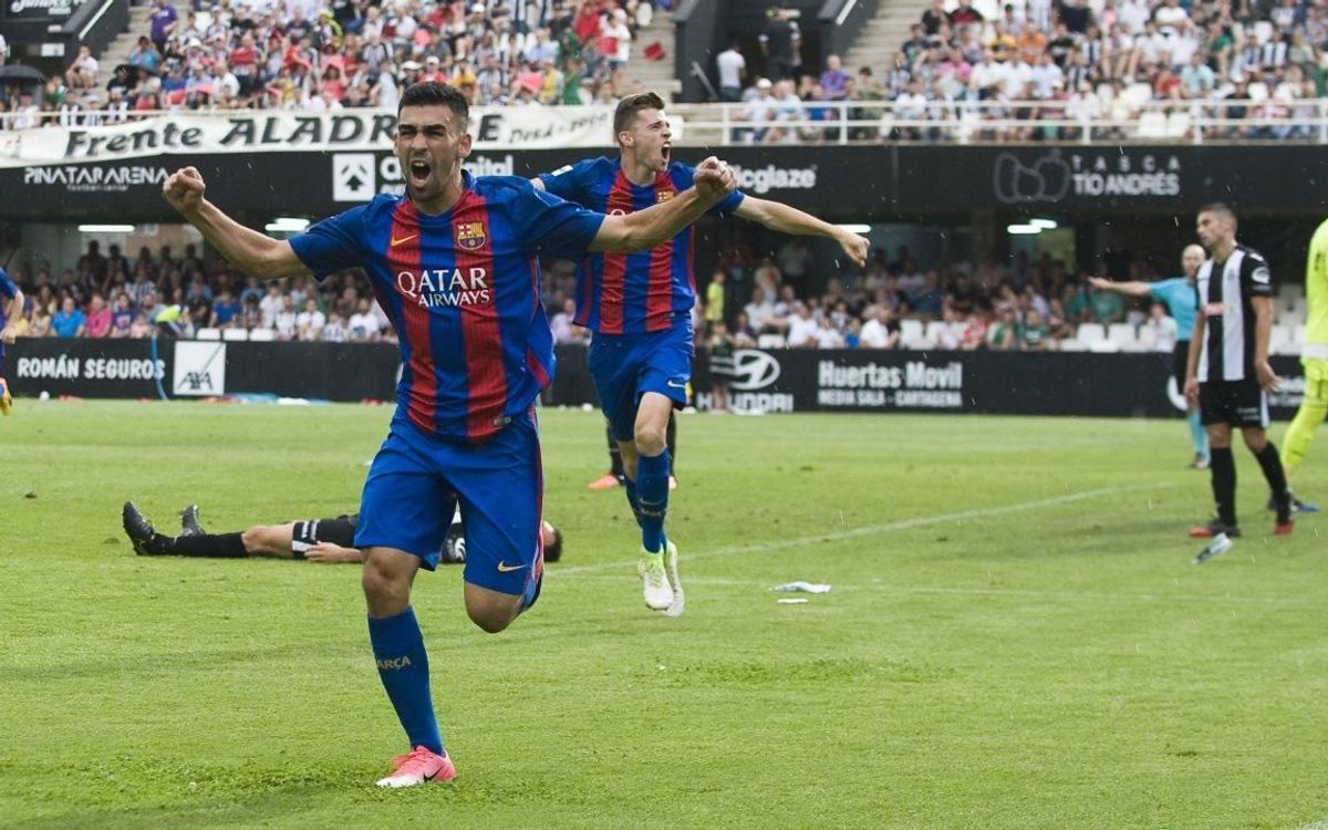 Cartagena - Barça B: Ventaja prestigiosa (1-2)