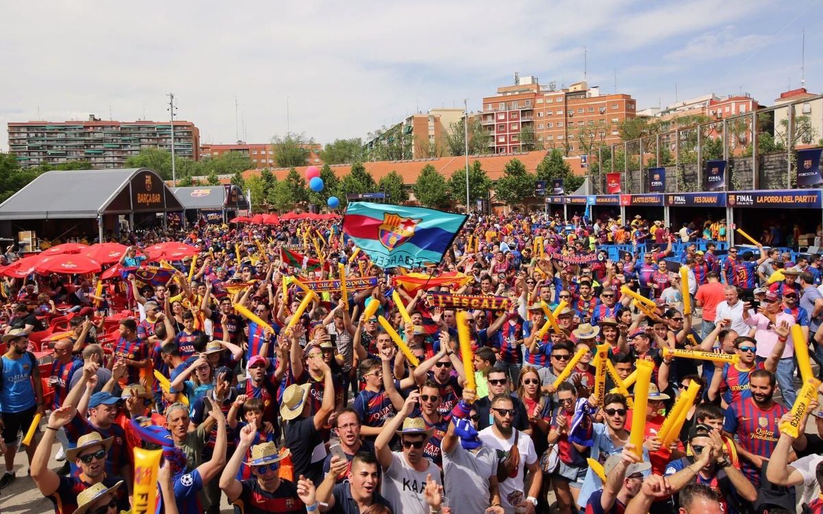 Gran ambient a la Fan Zone