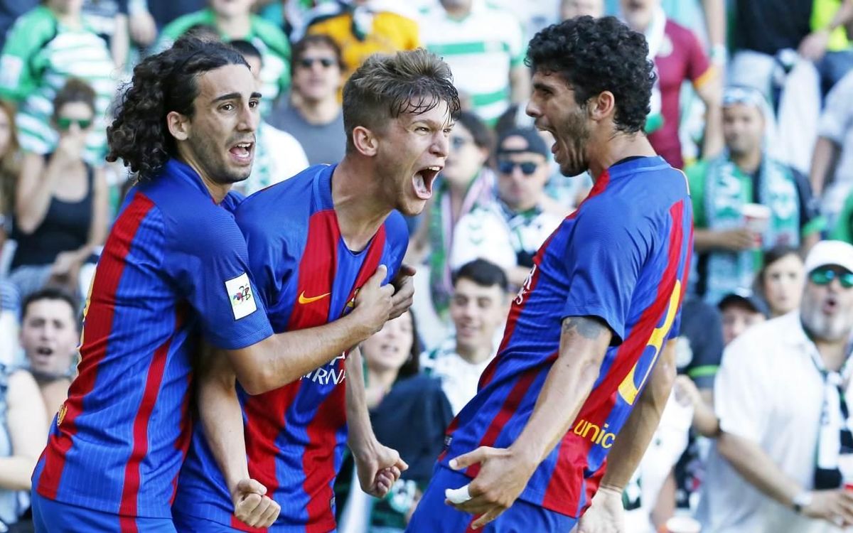 Racing - Barça B: Paso de gigante en el Sardinero (1-4)