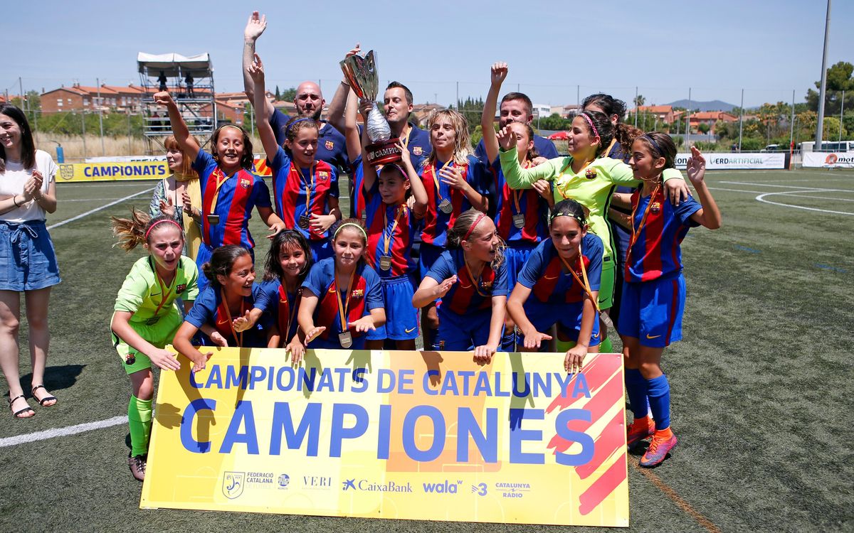 Barça's U14 and U12 sides are champions of Catalunya!