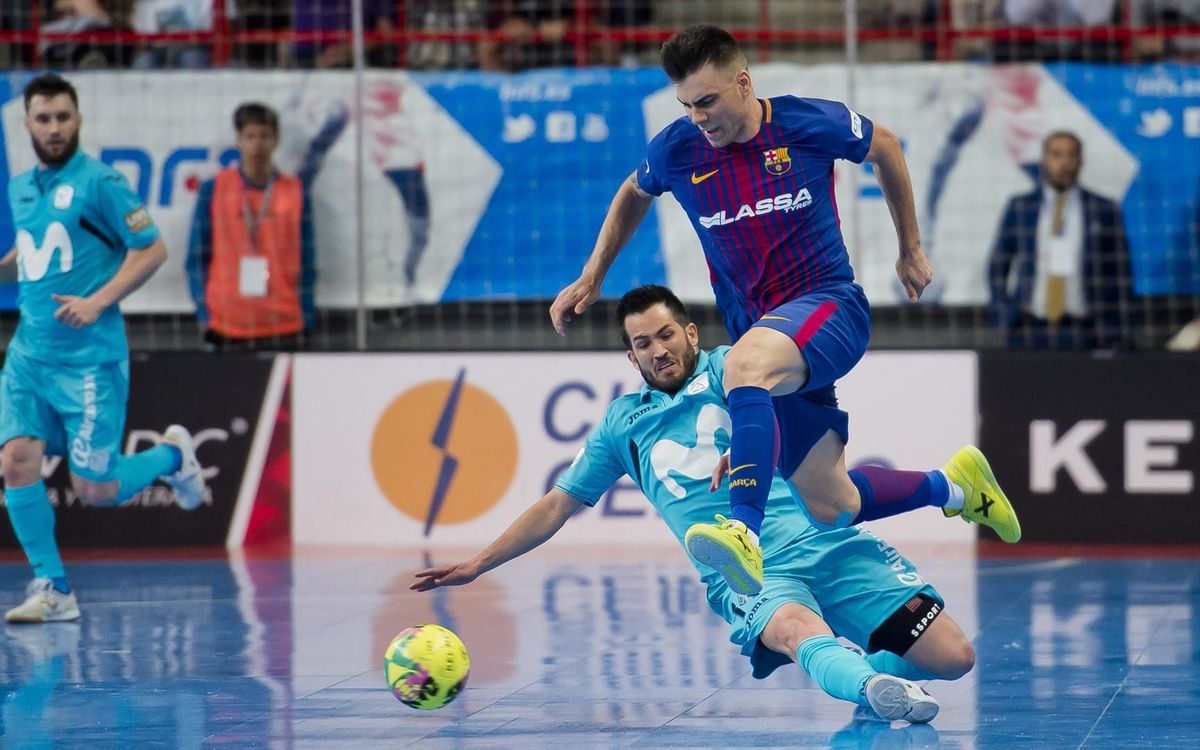 Movistar Inter - FC Barcelona Lassa: Se escapa el primer punto de la serie (4-2)