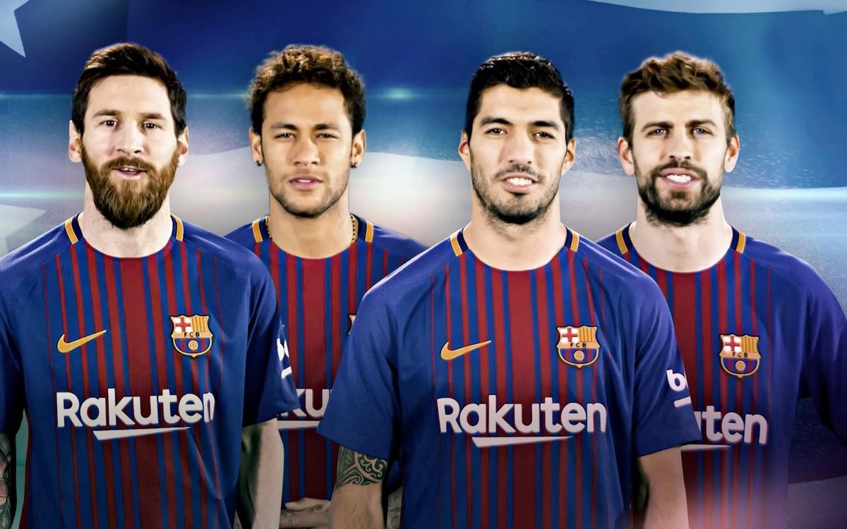 Els jugadors del FC Barcelona feliciten els Golden State Warriors