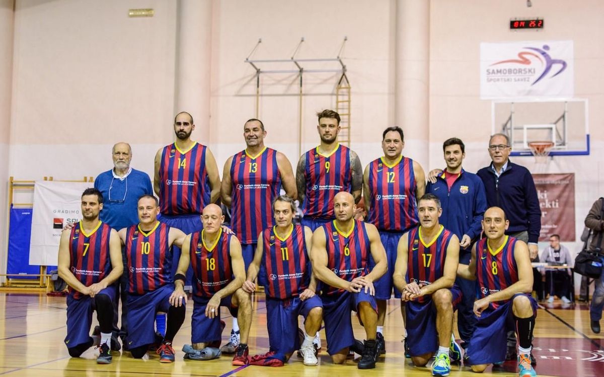 Los Veteranos de baloncesto, contra el Dinamo Sassari