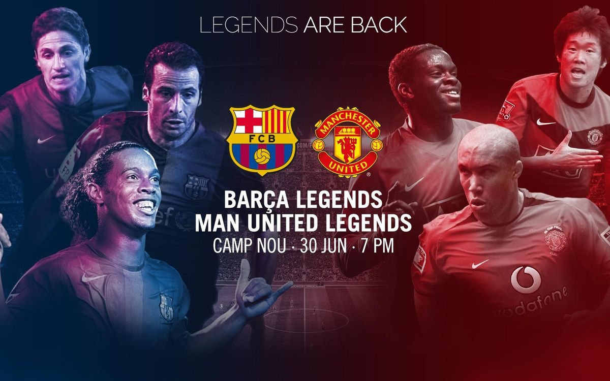 Official poster for the Barça Legends match on 30 June