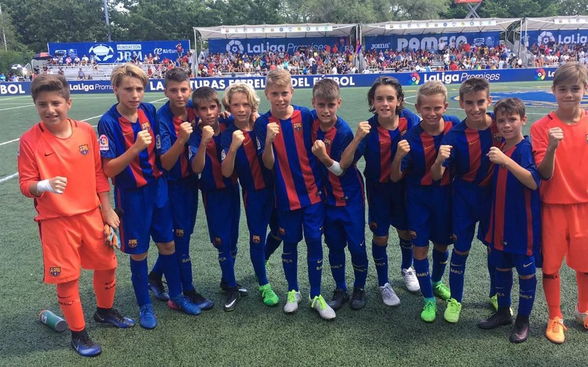 El Alevín A del Barça vence al Valencia y jugará la final de LaLiga Promises International