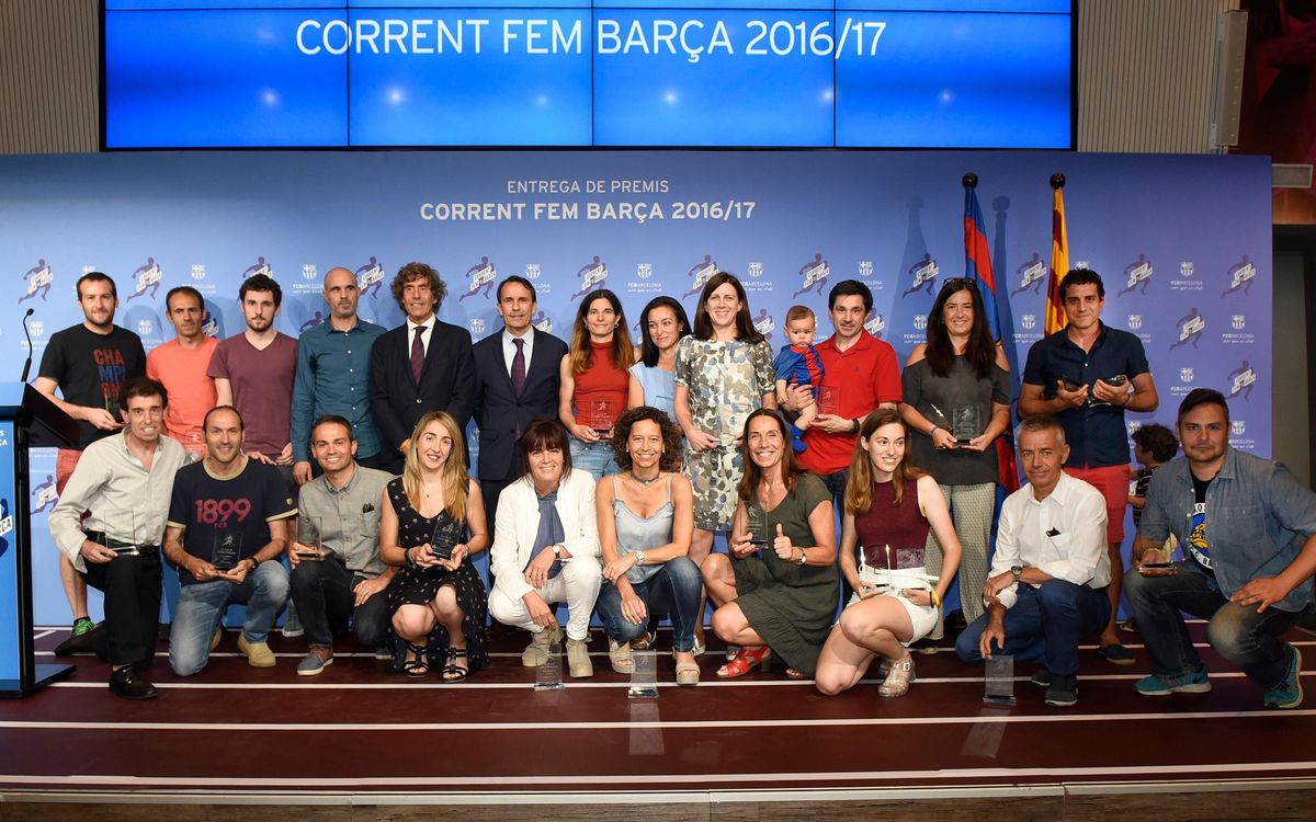 Lliurament de premis de la cinquena Lliga ‘Corrent fem Barça’