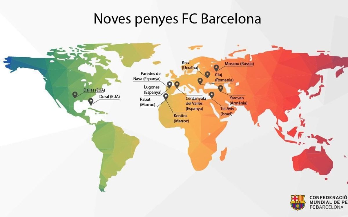 Las peñas del FC Barcelona refuerzan su presencia internacional