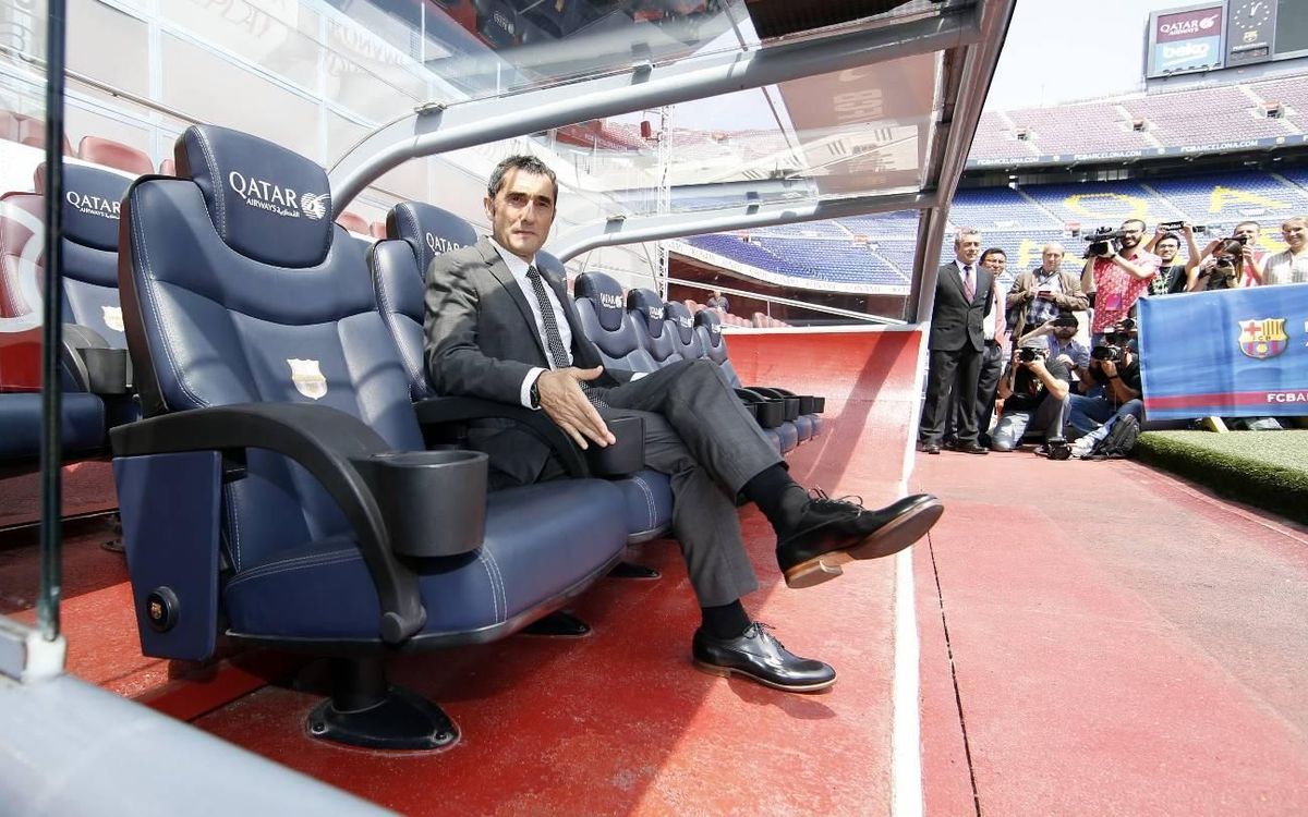 Ernesto Valverde: “Ser al Barça és el repte més difícil i més bonic”