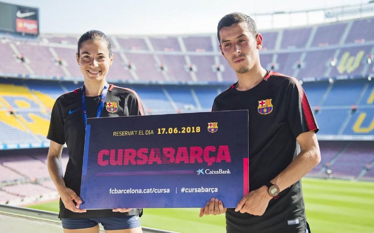 Mohamed Zarhouny gana la Cursa Barça CaixaBank 2018 en categoría masculina y Marta Galimany repite victoria