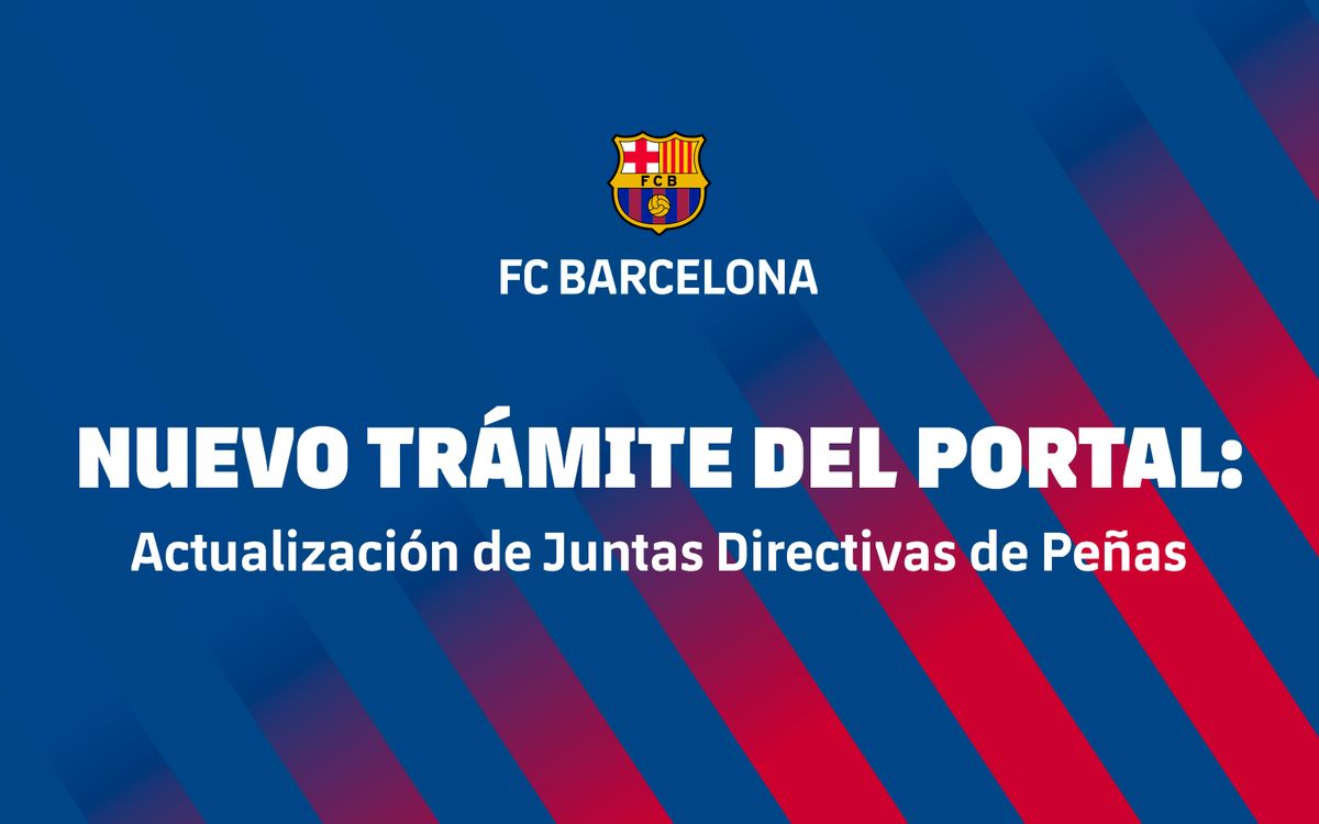 Nuevo trámite del portal: Actualización de Juntas Directivas de Peñas