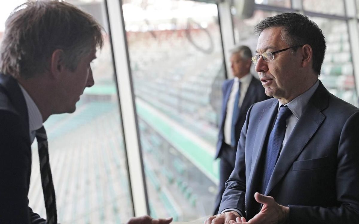 Bartomeu, present a l'executiva de l'ECA a Varsòvia