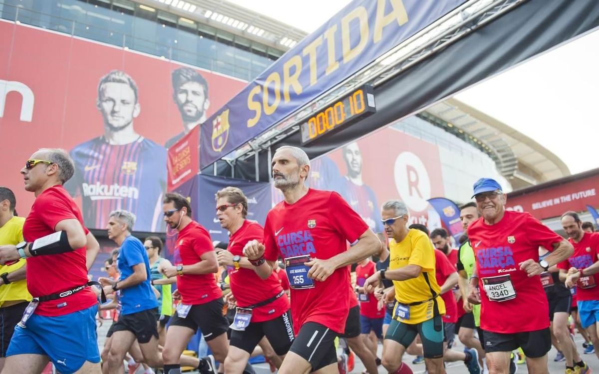 La Cursa Barça CaixaBank 2018 omple de barcelonisme els carrers de les Corts