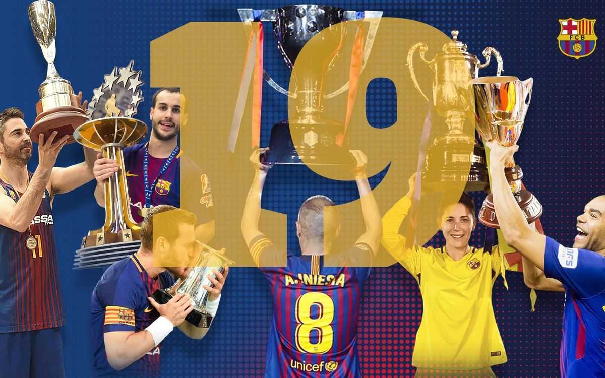 El FC Barcelona tanca la temporada amb 19 títols