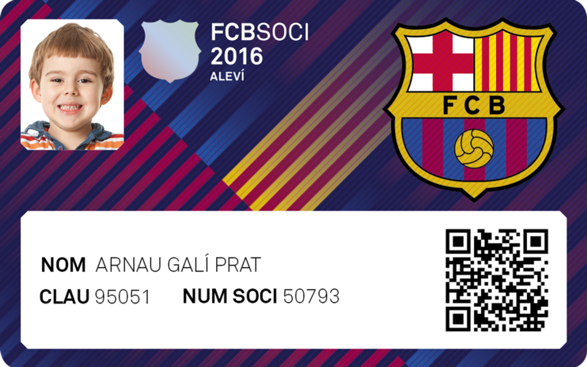 Baby Child Membership Card 2016