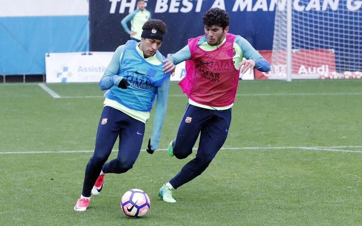 Sesión de recuperación pensando en el derbi