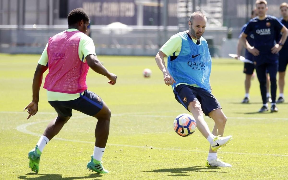 Dernier entraînement avant le dernier match de Liga pour le FC Barcelone