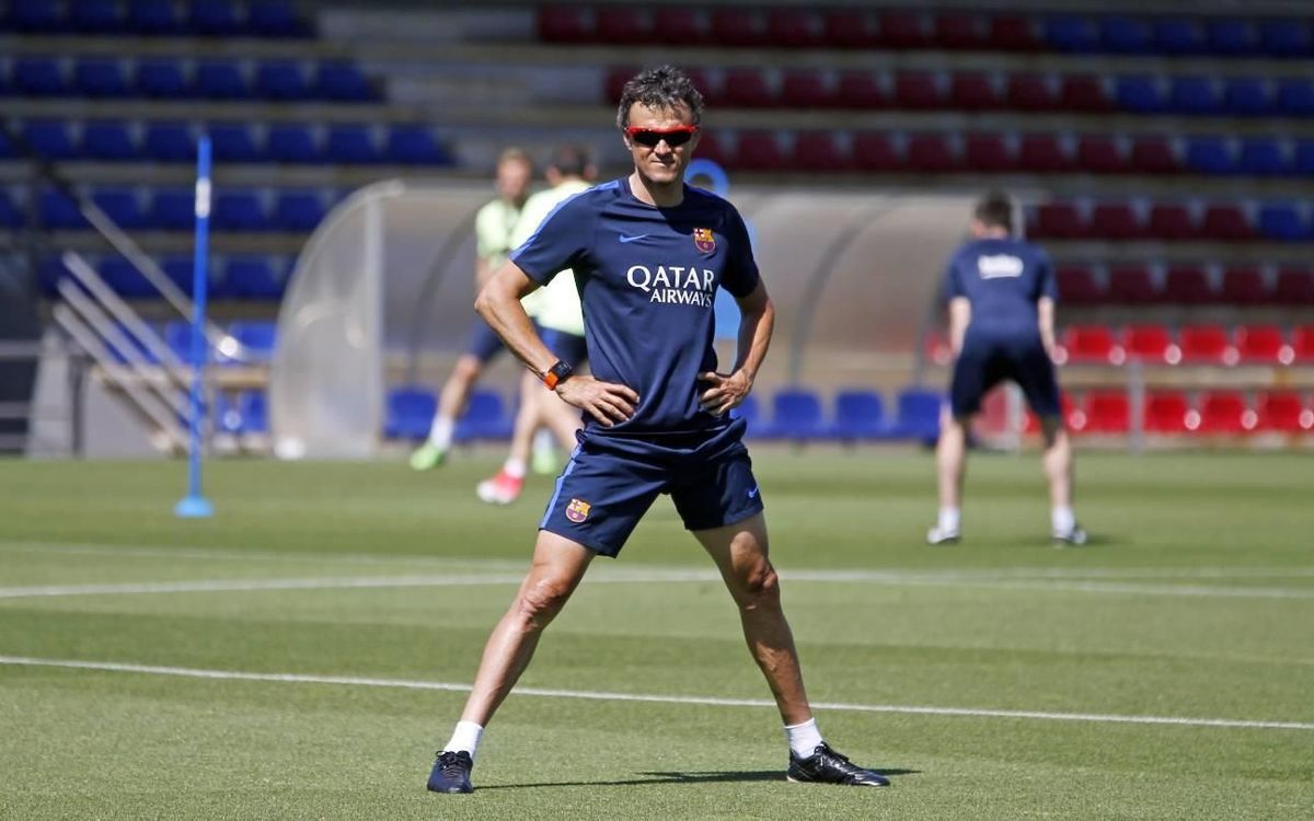 Luis Enrique: “M'agradaria acomiadar-me aixecant la Copa”