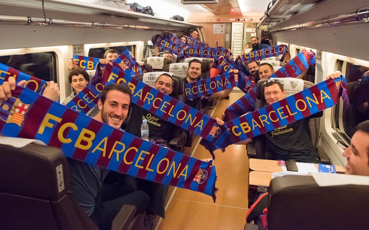 FCBDesplaçaments trasllada 2.100 seguidors a la final de Copa de Madrid