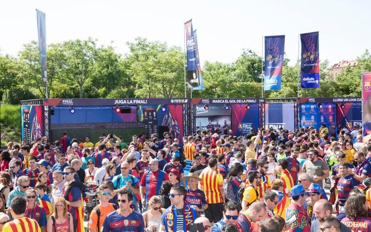 Així serà la ‘Fan Zone’ del Barça per a la final de la Copa
