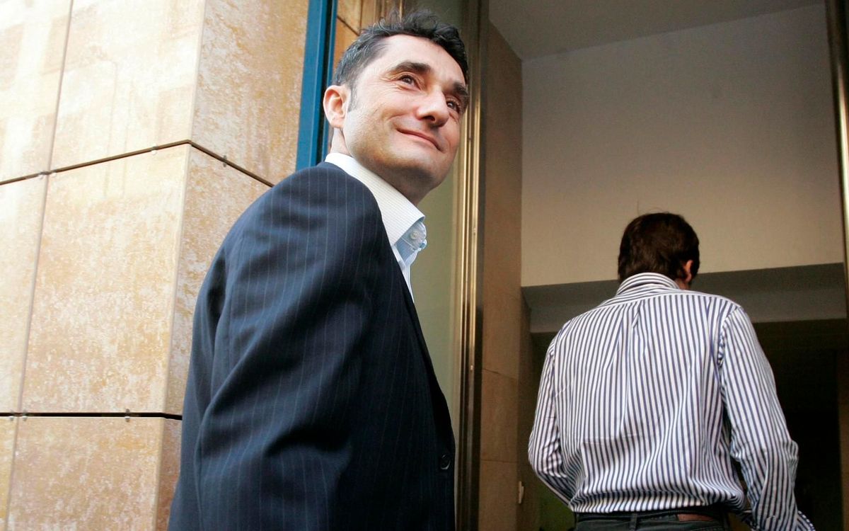 Ernesto Valverde llega este miércoles a Barcelona