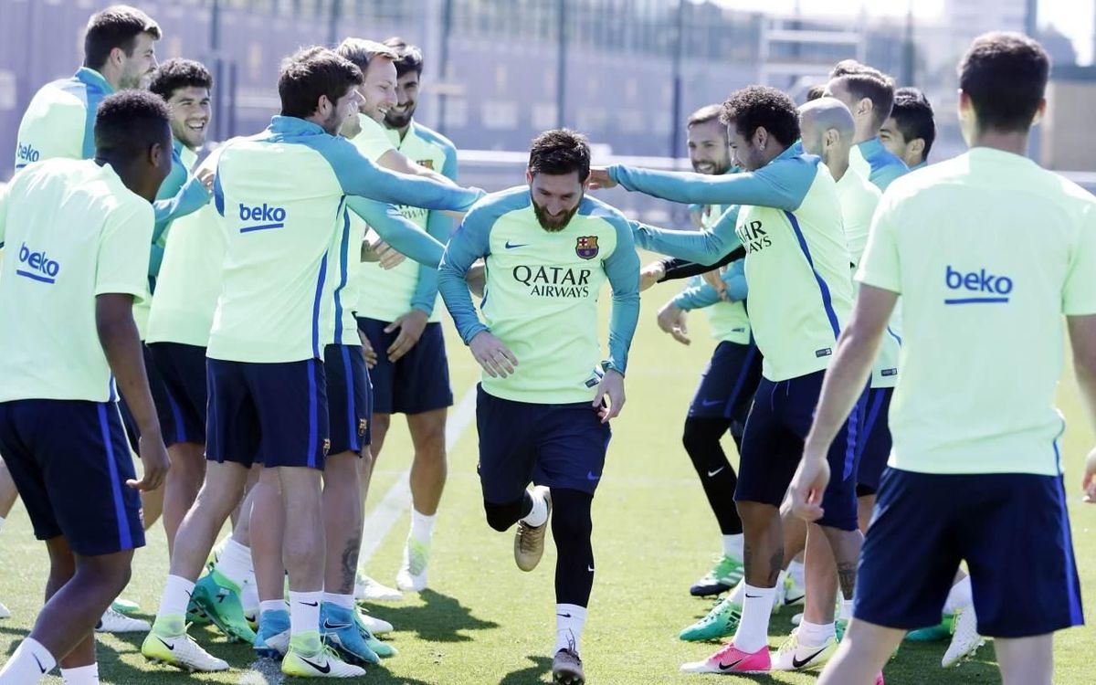 Final training session before El Clásico