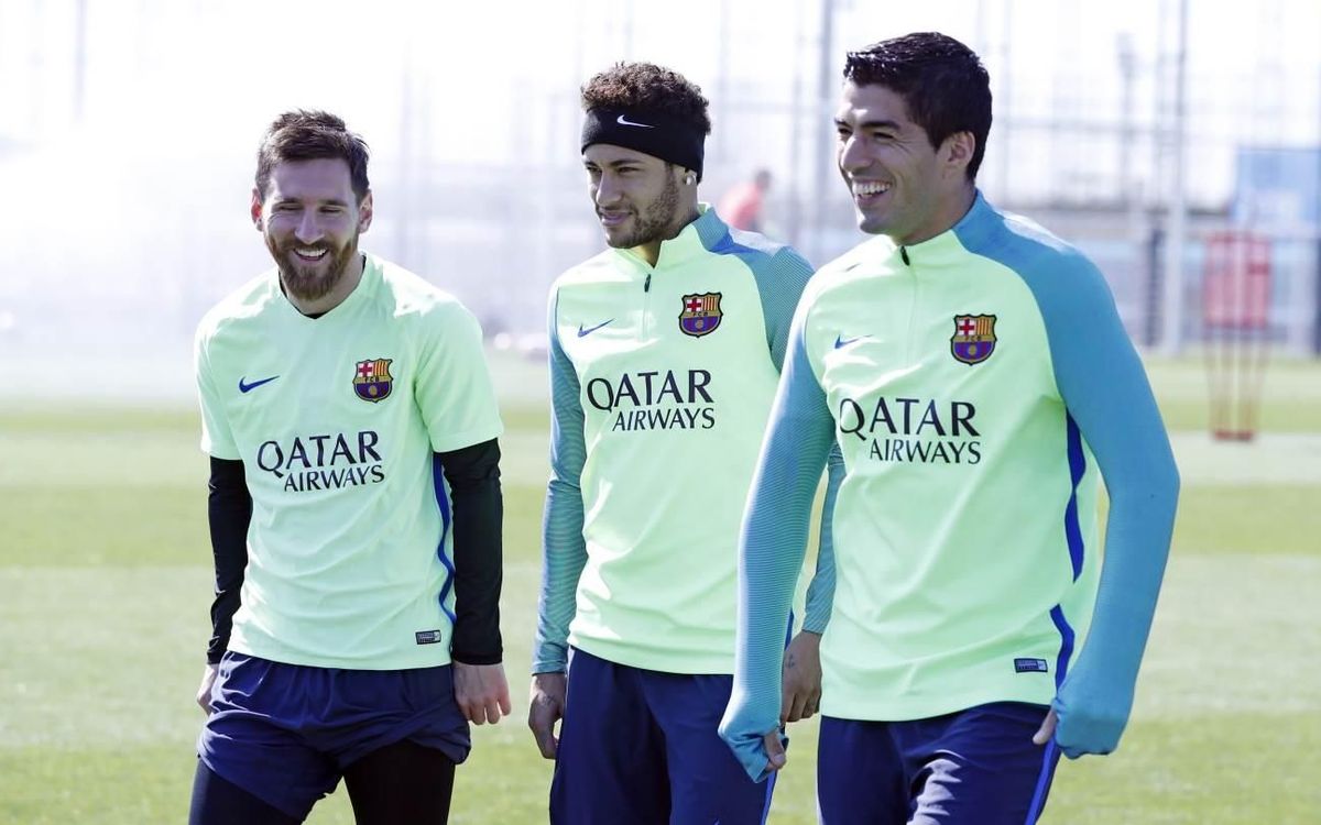 Last training session before the match against Sevilla