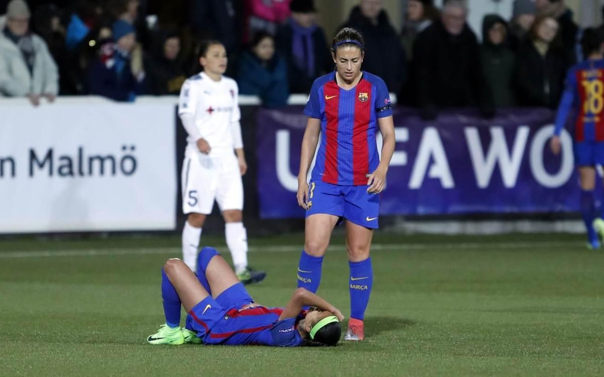 Andressa Alves, con una lesión en el ligamento deltoideo de un tobillo