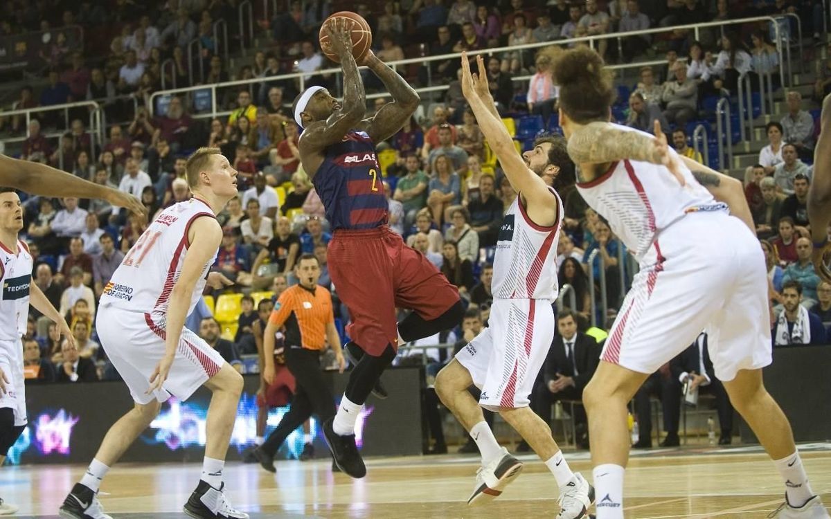 FC Barcelona Lassa – Tecnyconta Saragossa: Un gran triple de Rice decideix el partit (91-88)