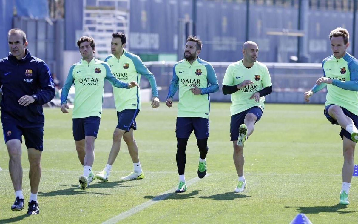 Recovery training session to kick off a busy week