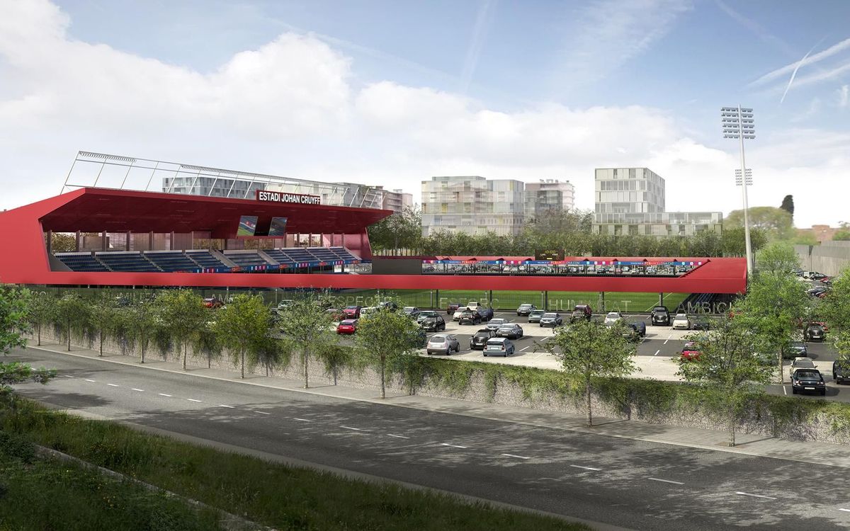 The future Johan Cruyff Stadium, up close