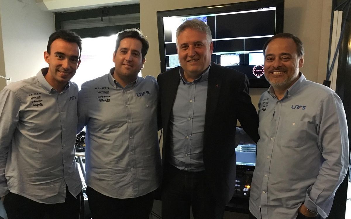 El mánager deportivo Txus Lahoz, en el programa 'Pista Azul' de la LNFS