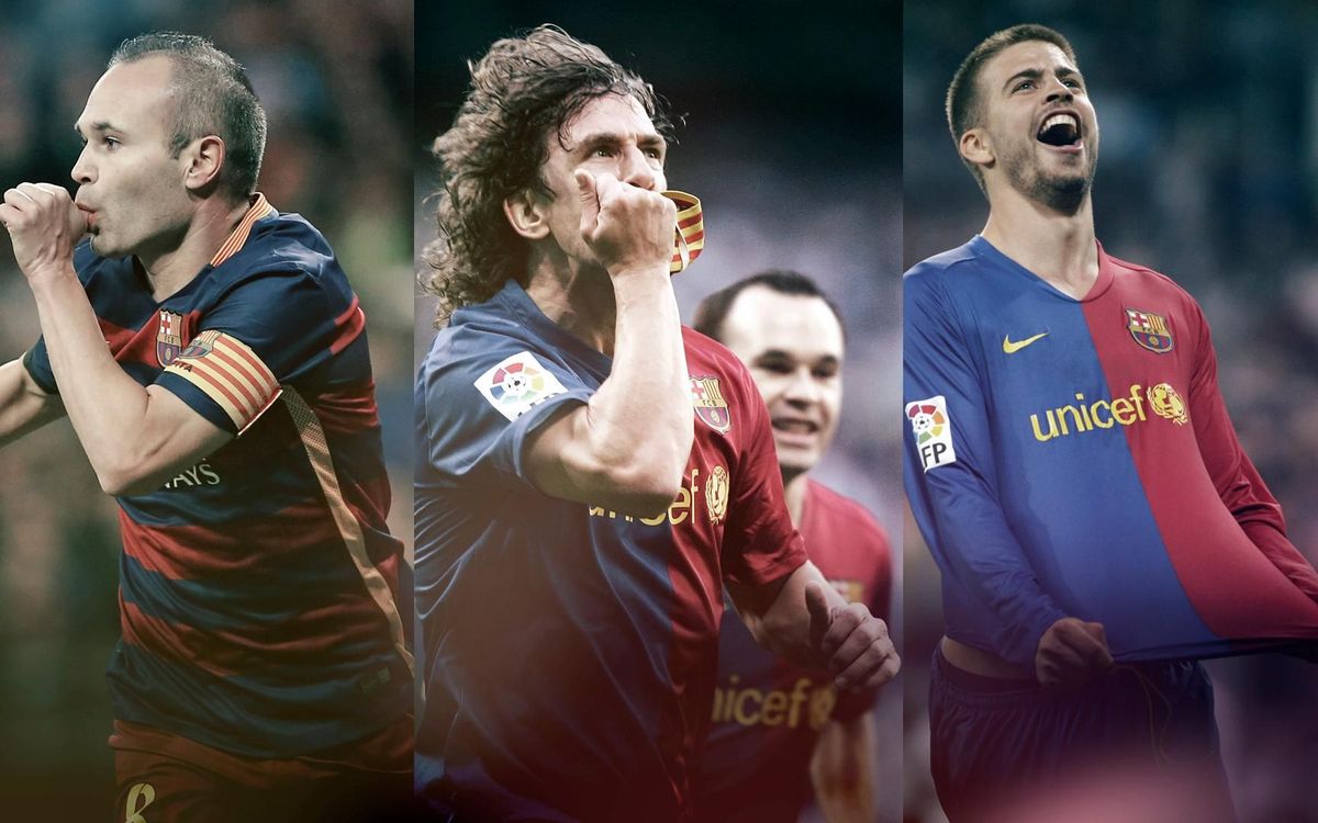 Las grandes celebraciones del FC Barcelona en el Santiago Bernabéu