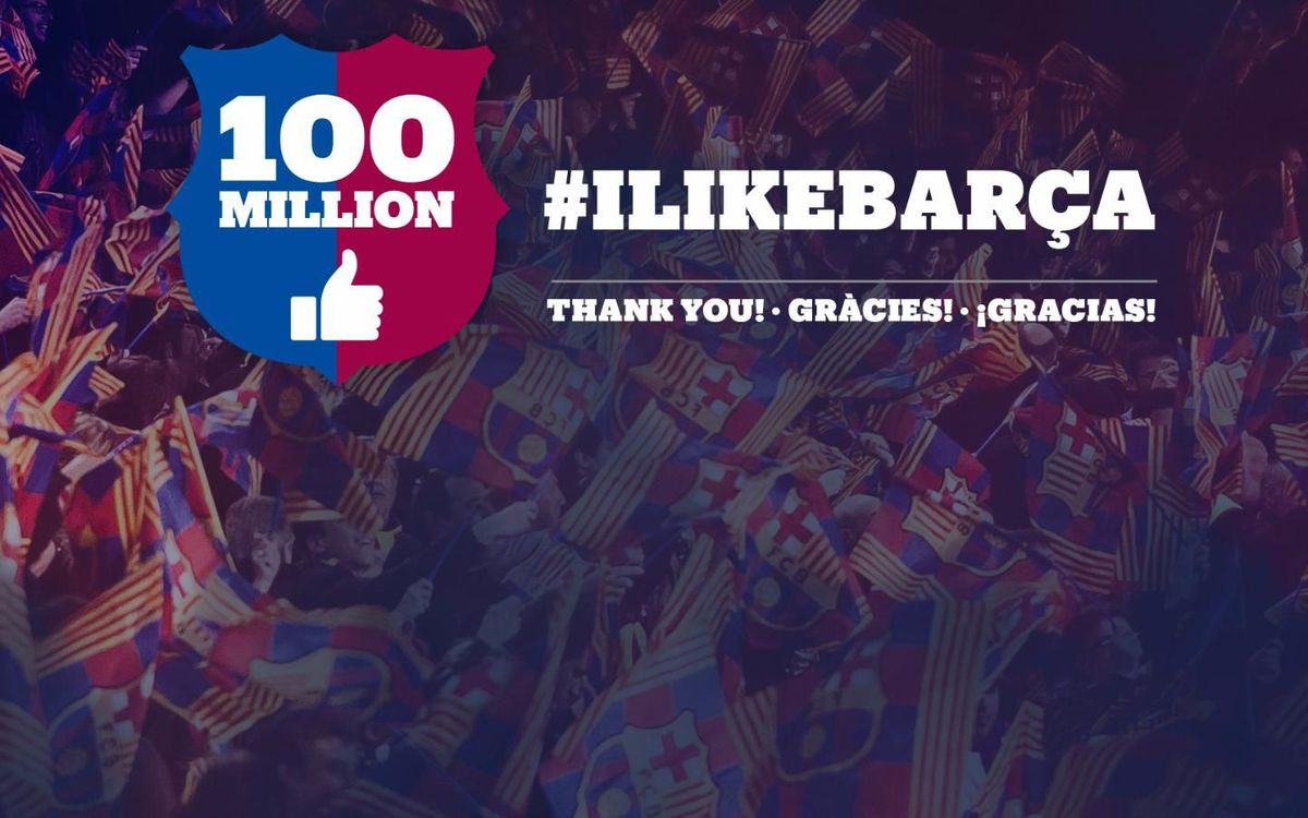 FC Barcelona reaches 100 million Facebook fans