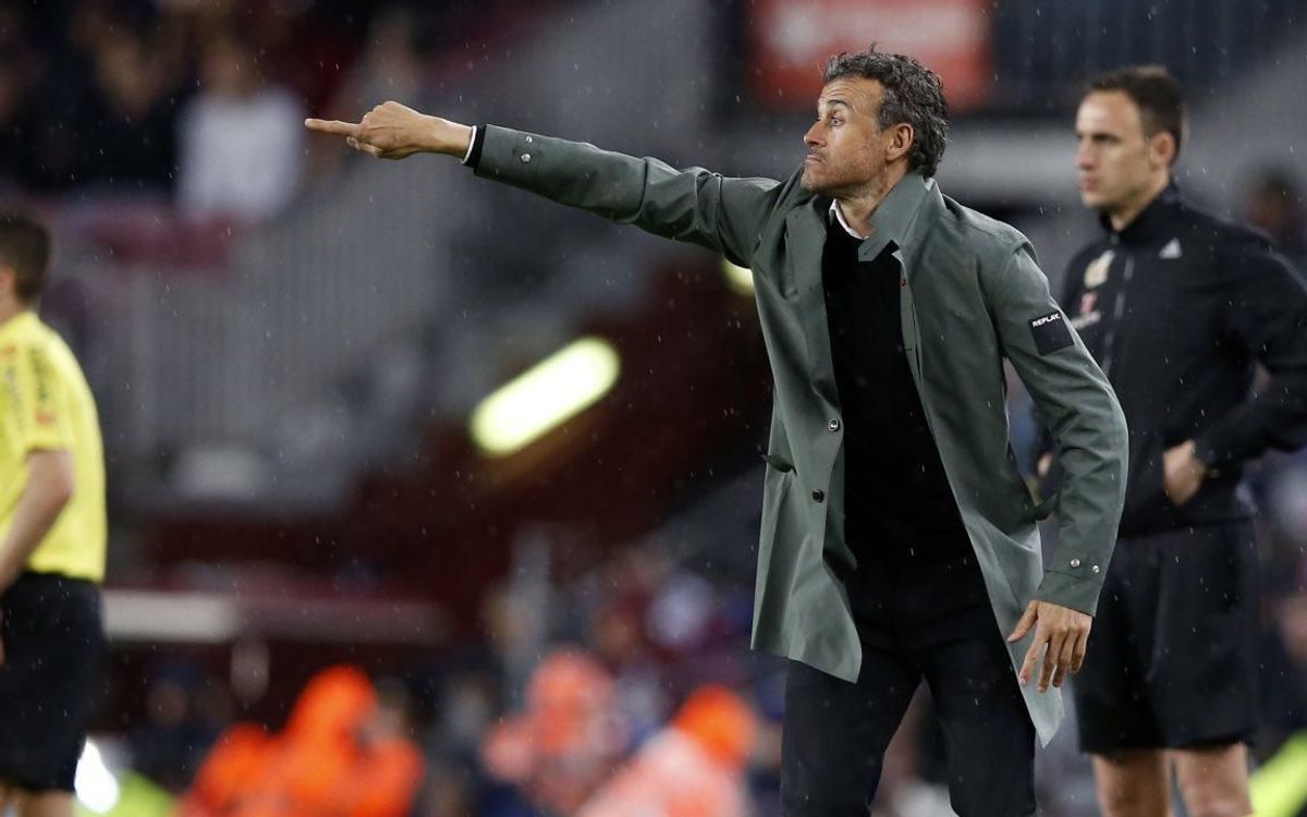 Luis Enrique: “Hem fet una gran primera meitat”