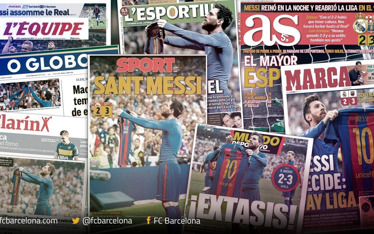 The world's press hails another night of Leo Messi magic