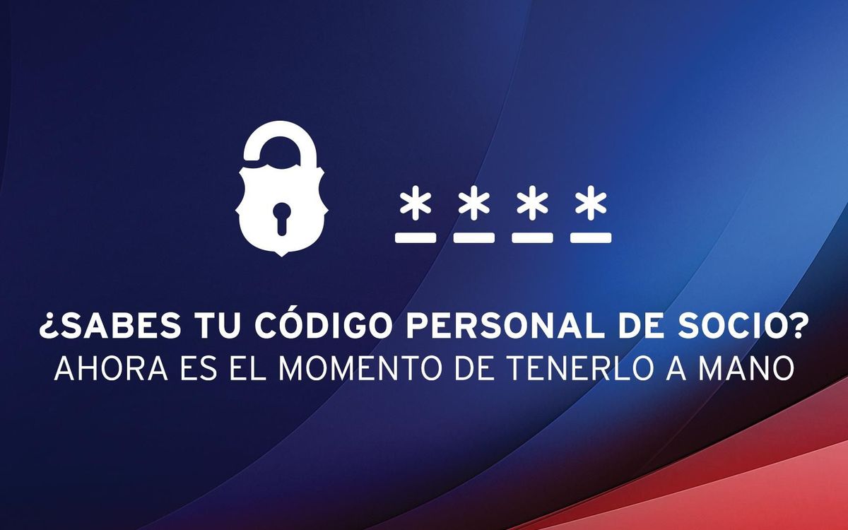 Si no recuerdas tu Código Personal de socio, recupéralo!