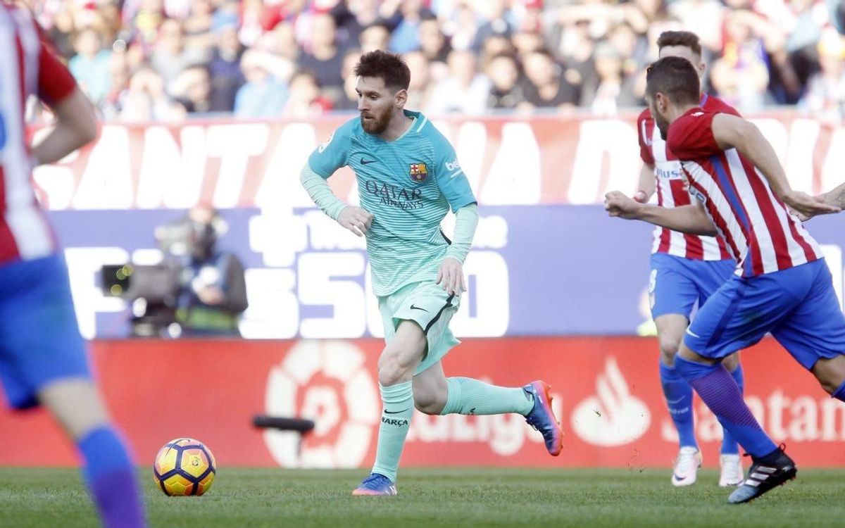 Messi prend ses habitudes au Calderón face à l'Atlético de Madrid