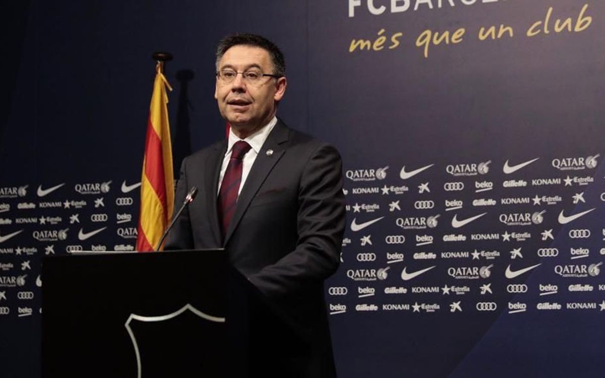 Bartomeu: 'We have lost a good man and a great FC Barcelona figure