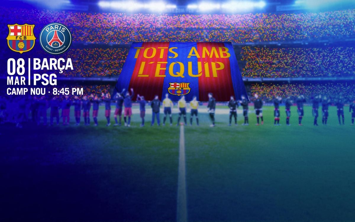 Camp Nou to show its support with 'Everyone behind the team' banner and 80,000 flags