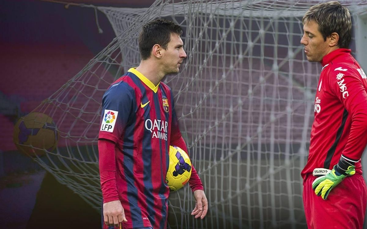 Leo Messi and Diego Alves: old foes meet again