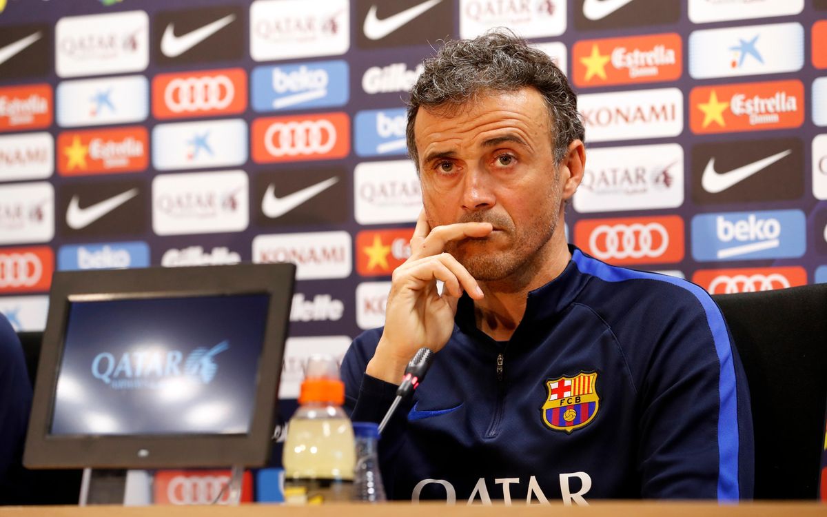 FC Barcelona's Luis Enrique: 'I trust my players' experience, they know there is a lot at stake'
