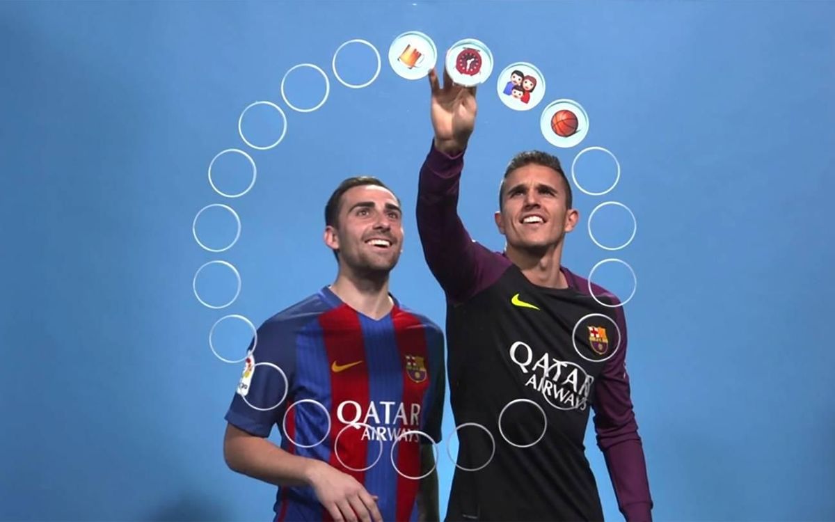 Barça Emojis: Paco Alcácer y Jordi Masip