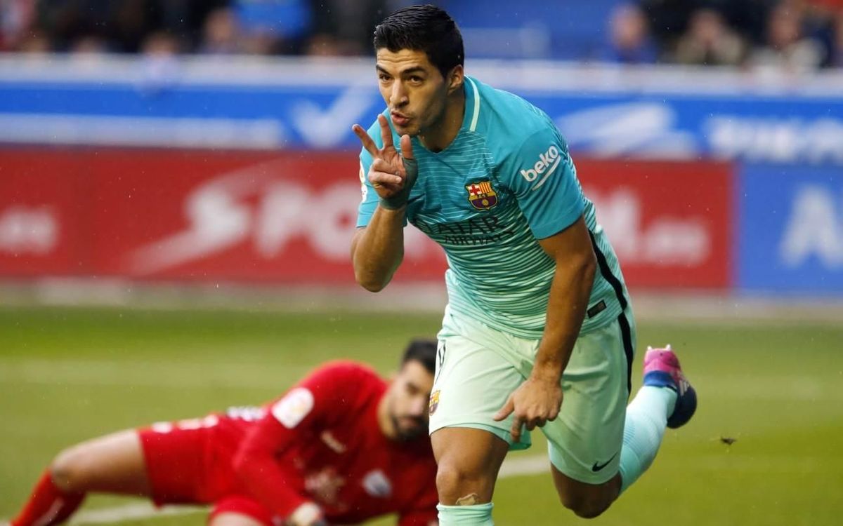 La exhibición de Luis Suárez en Mendizorroza