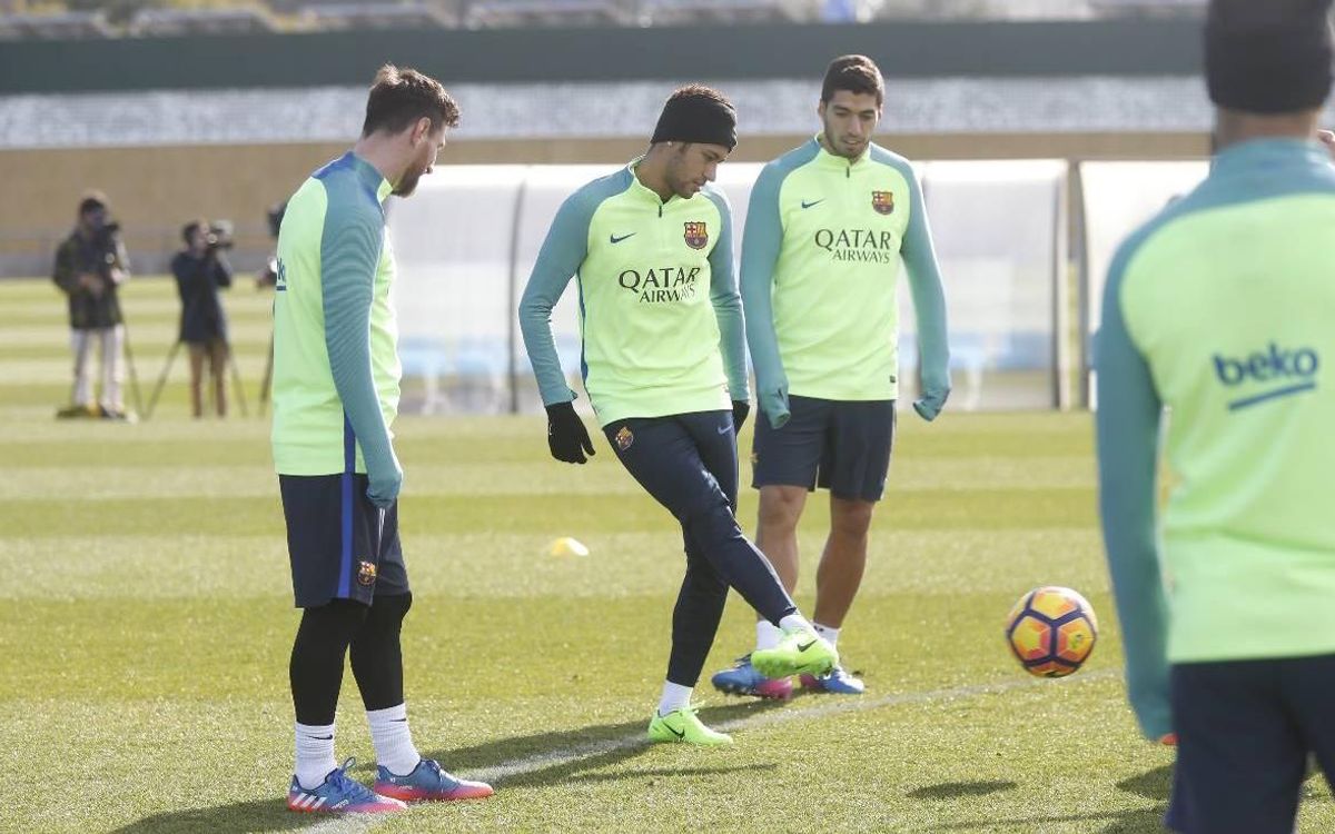 Final training session before Athletic clash