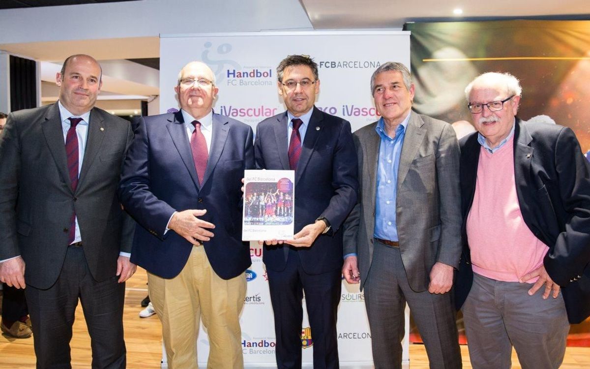 Presentado el libro 'Historia del balonmano del FC Barcelona'