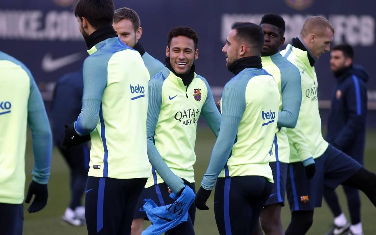 El pla d’entrenaments per afrontar les semifinals de la Copa i el partit de Lliga amb l’Athletic