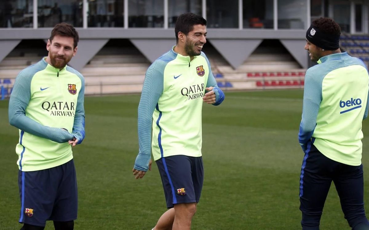 Entrenament de recuperació per pensar ja en la Copa