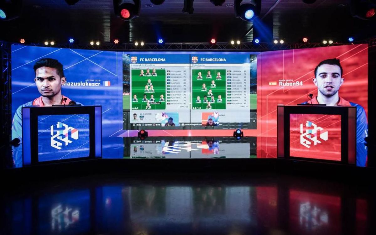 El Camp Nou ha acogido la primera final regional de la PES League