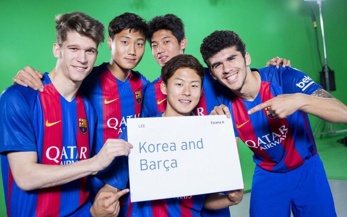 El Barça B participa en el Año Nuevo coreano